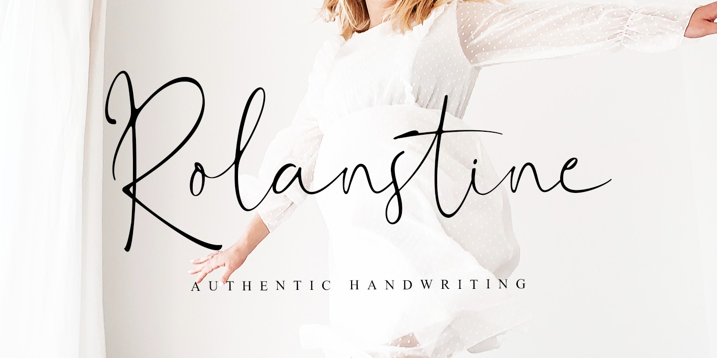 Beispiel einer Rolanstine-Schriftart